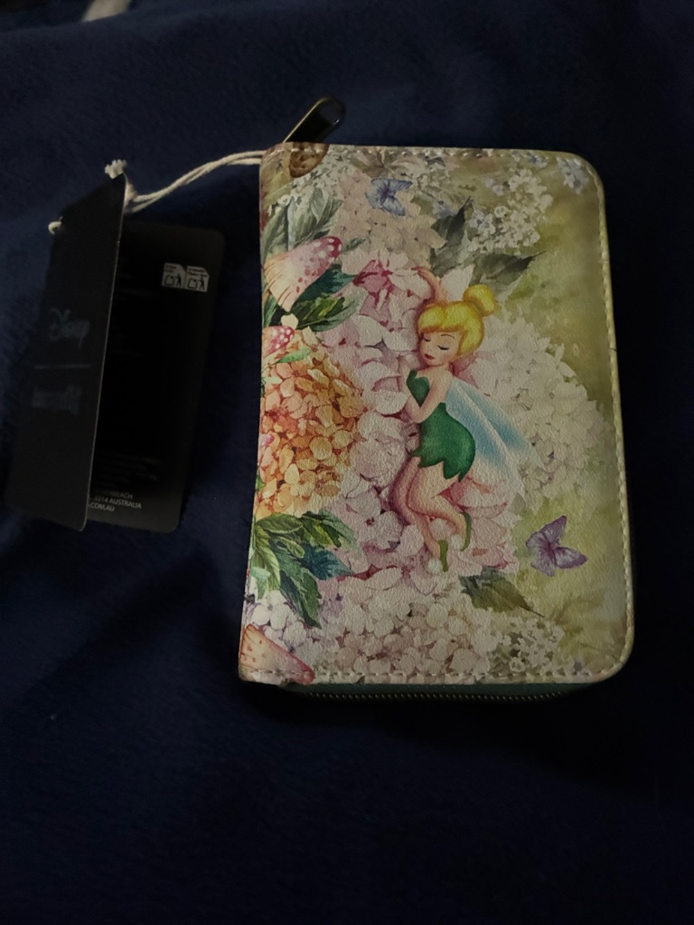 Loungefly Floral Tinker Bell Wallet - Green, Pink & Cream